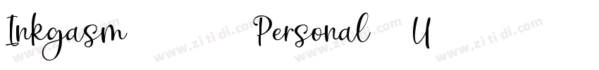 Inkgasm   Personal U字体转换
